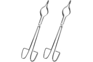 Baluue 2pcs Crucible Tongs Steel Melting Furnace Holder Clamp Metal Smelting Tools for Metal Casting