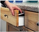Merriway BH00021 Child Safety Catches for Drawers Cupboards White Plastic Pack view 3