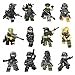 Minifigures Set - 12pcs Army Minifigures SWAT Team with Military Weapons Accessories Policeman Soldier Minifigures Toys Building Blocks 100% Compatible