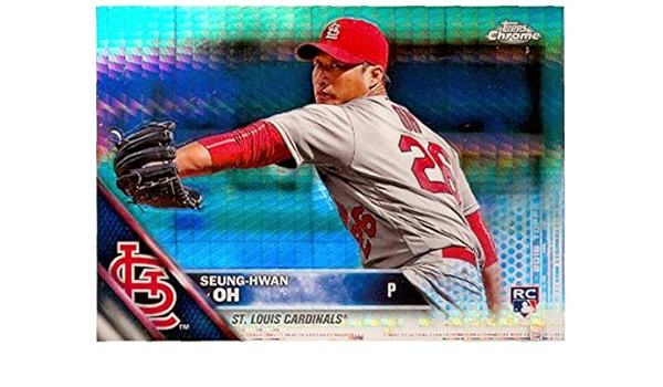 Seung Hwan Oh Baseball Card St Louis Cardinals Closer South Korea 16 Topps Crome 98 Prism Refractor Rookie At Amazon S Sports Collectibles Store