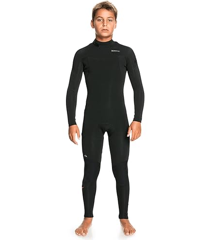 Amazon.com: Quiksilver Boys 3/2 Sessions Back Zip Wetsuit - Black