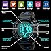Men's Digital Sports Watch LED Military 50M Waterproof Watches Outdoor Electronic Army Alarm Stopwatch Blue