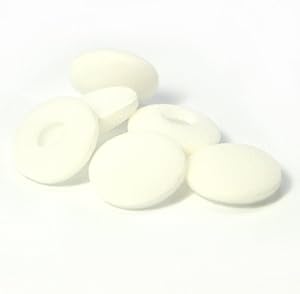 12 Pack(24pcs) Foam Earbud Earpad Replacement Sponge Covers for Earbuds (White)