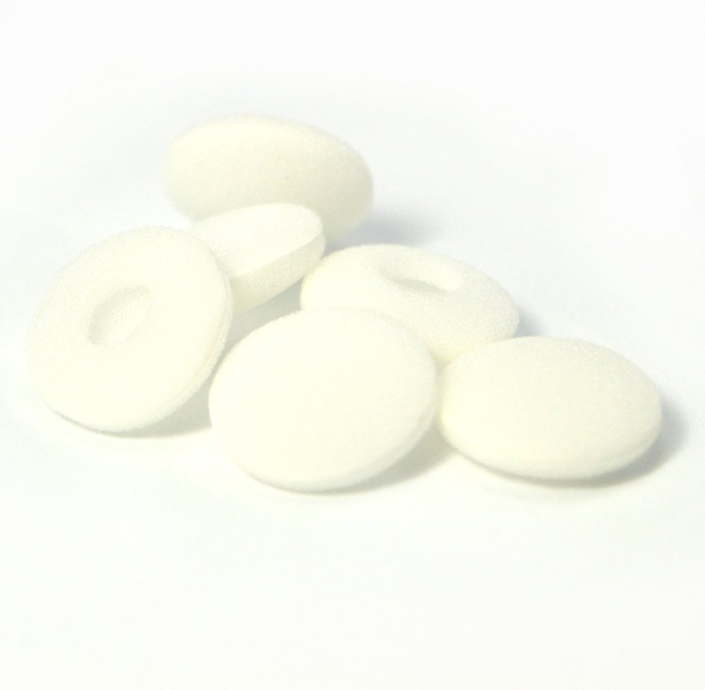 12 Pack(24pcs) Foam Earbud Earpad Replacement Sponge Covers for Earphone (White)
