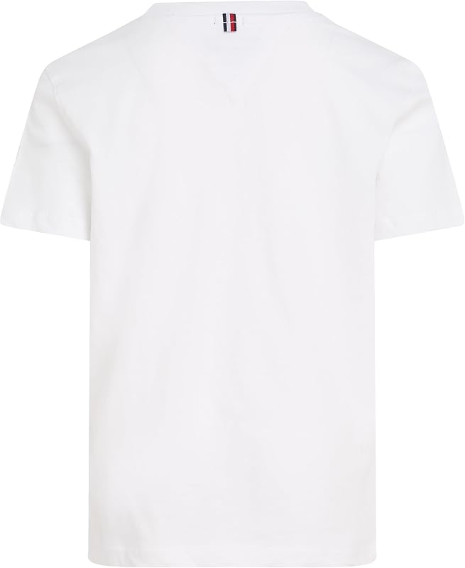 T-Shirt Manches Courtes Garçon Col Ras-du-Cou, Blanc (Bright White), 7 Ans
