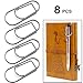 Pen Holder for Notebook Journals,Stainless Pen Holder Clip for Paper Clipboard Christmas Pictures,Fits Almost Any Pen Size,8pcs/Pack primary