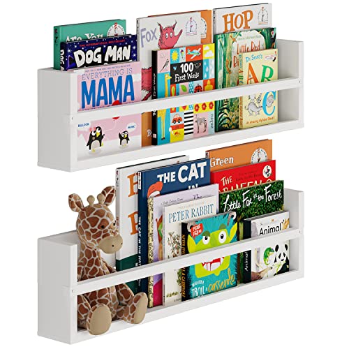 Brightmaison Polynez Floating Shelves for Wall & Book Storage for