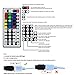 LEDMO 12V Waterproof Flexible SMD 5050 RGB LED Strip Lights, LED Tape, Multi-colorsLight Strips, Color Changing, Pack of 16.4ft/5m String with 44 Keys IR Remote Controller