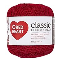 Coats Crochet Classic Crochet Thread, 10, Victory Red