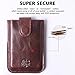 RFID Leather Minimalist Slim Wallets - Credit Card Holder Front Pocket Wallet for Men Women Brown
