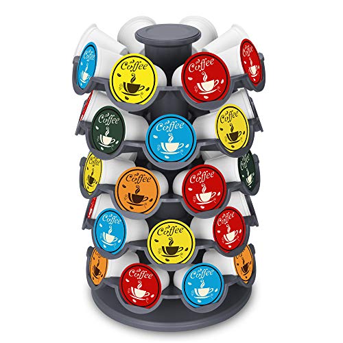 EVERIE Coffee Pod Storage Carousel Holder Organizer Compatible with 40