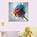 Awakingdemi 5D DIY Diamond Painting Colorful Rose Embroidery Paint Cross Stitch Craft(3030cm)