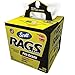Scott Pro Grade Rags In A Box (39364), Shop Towels for Solvents & Heavy-Duty Jobs, White, 200 Wipes / POP-UP Box