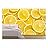 Background of Sliced Ripe Lemons Organic, Pattern - Removable Wall Mural | Self-Adhesive Large Wallpaper - 100x144 inches