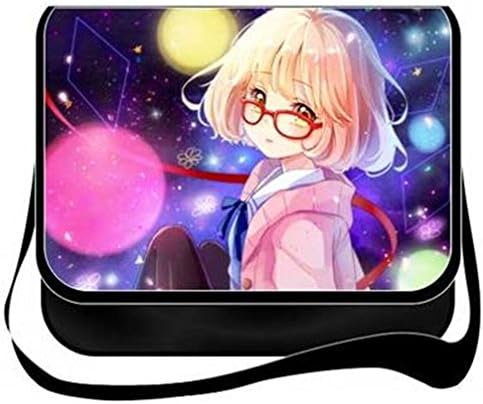 Bootores Kyoukai no Kanata Pattern Canvas Messenger Bag Shoulder School Bags -9