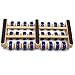 Bellesha Natural Health Foot Massage Roller Machine for Chinese Accupuncture Presure Points Great for Plantar Fasciitiis Achilles Tendonitis and Running Sores (Blue)