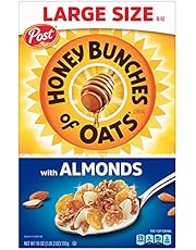 Honey Bunches of Oats with Almonds, Heart Healthy, Low Fat, made with Whole Grain Cereal, 18 Ounce Box