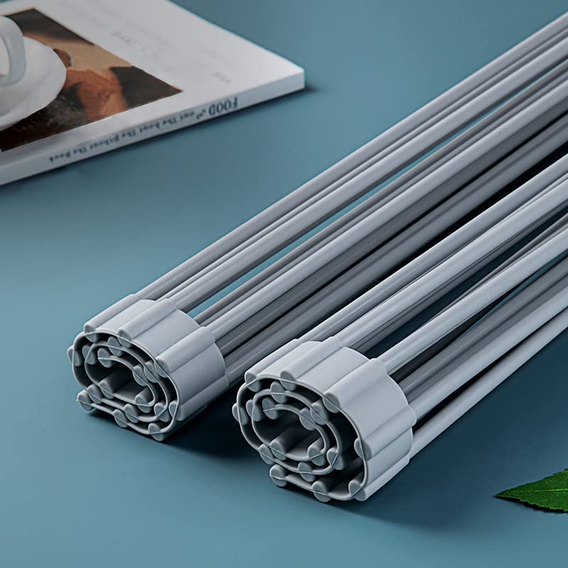 Josoft Over The Sink Dish Drying Rack, Roll up Sink Dish Drainer Rack Multipurpose Foldable Kitchen Stainless Steel Dish Rack Sink Drying Rack 20.6