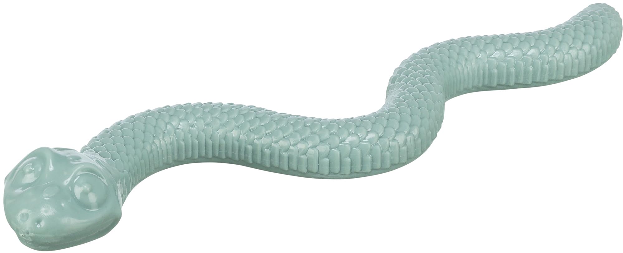 TRIXIE Snack Snake – Dog toy made of TPR – Can be filled with paste or treats – Promotes dexterity and concentration – 42 cm – 34949