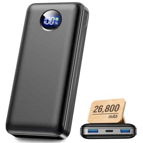 Powerbank 26800mAh, 22.5W & 3 Ausgängen, Flugtauglich Externer Akku