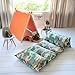Butterfly Craze Kid's Floor Pillow Bed Cover - Use as Nap Mat, Portable Toddler Bed Alternative for Sleepovers, Travel, Napping, or as a Lounger for Reading, Playing. Cover Only!