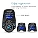 Bluetooth FM Transmitter Wireless in-Car Radio Transmitter Kit with Dual USB Car Chargers and 1.44 Inch Display