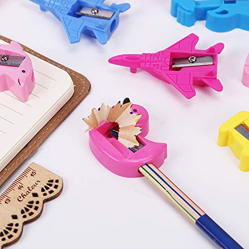 50 Pcs Bulk Pencil Sharpeners Cartoon Animal Shaped Small Pencil Sharpener
