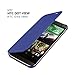 Original Ultra Slim Dot View Flip Smart Multi-Function Case Cover for HTC One M8 (Blue)