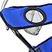 GoTEAM! Portable Double Folding Chair w/Removable Umbrella, Cooler Bag and Carry Case - Blue
