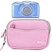 High Quality Water-Resistant Neoprene Case with Front Zip Compartment in Pink for NEW Nikon Coolpix W300 / Nikon Coolpix A100 / Nikon CoolPix AW130 and CoolPix S33 - by DURAGADGET