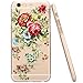Hundromi iPhone 6 Plus Case,iPhone 6S Plus Case iPhone 6 6S Plus Plastic Case Cover Henna Floral Paisley Mandala Case Cover for iPhone 6 Plus/iPhone 6S Plus(Peony)