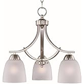 Maxim Axis-Three Light Chandelier in Transitional style-18 Inches Wide by 16.25 inches high-Satin Nickel Finish -Traditiona