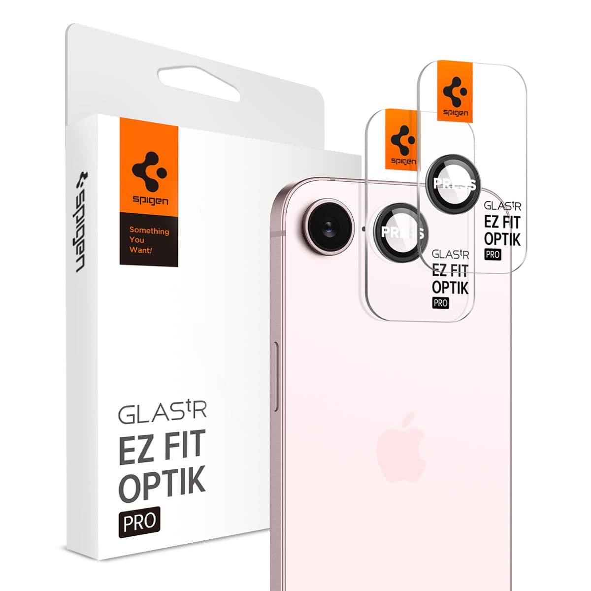 Spigen Camera Lens Screen Protector [GlasTR Optik Pro] designed for iPhone 17e, iPhone 16e - Black [2 Pack]