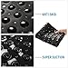 AmazerBath Shower Mat Non Slip 40 x 16 Inches, Shower Stall Mats with Suction Cups and Drain Holes, Non Slip Bath Mat for Tub for Elderly & Kids, Clear Black