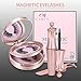 Magnetic Eyeliner and Lashes - 2 Pairs Reusable Magnetic Eyelashes & Magnetic Eyeliner with Tweezers Kit, Magnetic Lashes No Glue Needed