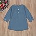haoricu Girls Dress, 2017 Toddler Kids Baby Girls Flower Embroidery Denim Dresses (2T, Light Blue)