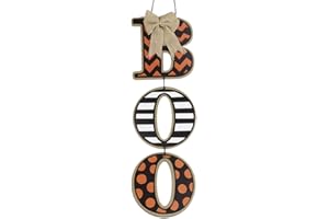 LAZIMNINC Halloween Decoration "BOO" Wall Sign, Halloween Door Sign, Walls Hanging Decor, Halloween Festivities