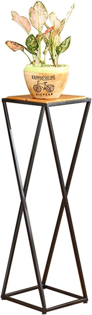 CHenXyi Floor-standing flower stand - indoor and outdoor living room simple retro flower stand, wrought iron flower, shelf, green flower stand, balcony living room bedroom floor pot rack, stool modern