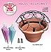 Tasty Bouquet- Create Beautiful Cupcake Bouquets in Seconds, Displays 19 Cupcakes, Includes 1 Dome Shaped Cupcake Rack, 1 Flower Pot, 4 Decorating Bags, 2 Decorating Tips