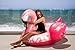Flamingo Pool Float - 6 Feet Long Luxury Edition Giant Pool Float Ride On for Kids and Adults - Flamingo Inflatable Animal Pool Float