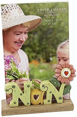 Nan Freestanding Resin Lettering Photo Frame Gift 4 x 6 Photos By Juliana by Dochsa