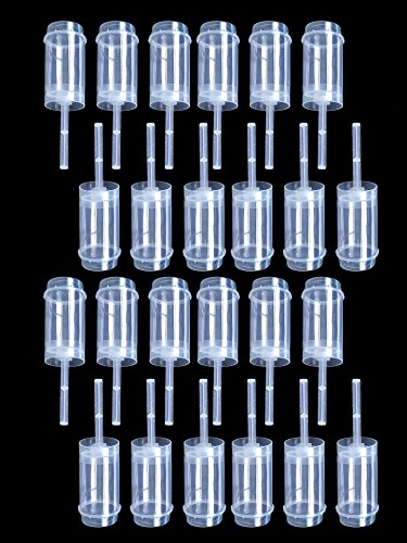 ASIBT Round Shape Clear Push-Up Cake Pop Shooter (Push Pops) Plastic Containers with Lids, Base & Sticks, Pack of 24 1 ASIBT Round Shape Clear Push-Up Cake Pop Shooter (Push Pops) Plastic Containers with Lids, Base & Sticks, Pack of 24
