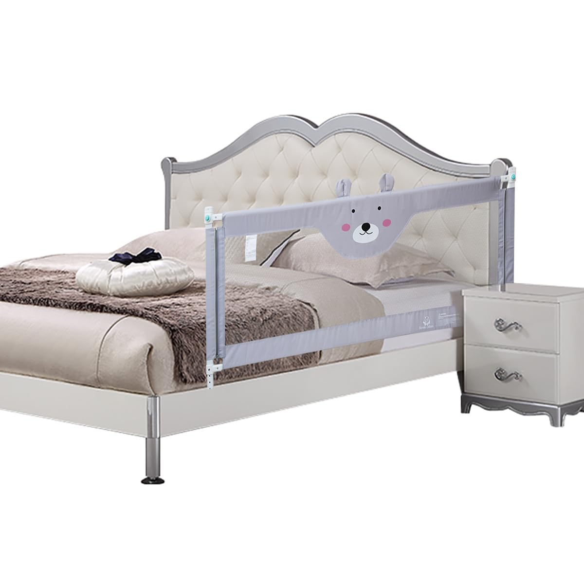 Seven Colors Bed Rail for Toddlers Guard Rail for Double bed 180cm Safety Bed Rail for Kids Baby Rail for Queen King Super King bed Extra Tall Rail for Single bed Sleep Rail bumbers Fence 1 Side โ image 1