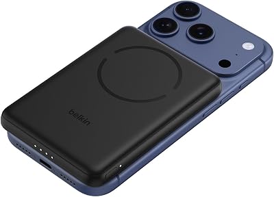 BoostCharge Batería Externa 5000 mAh con Anillo Magnético - Negro