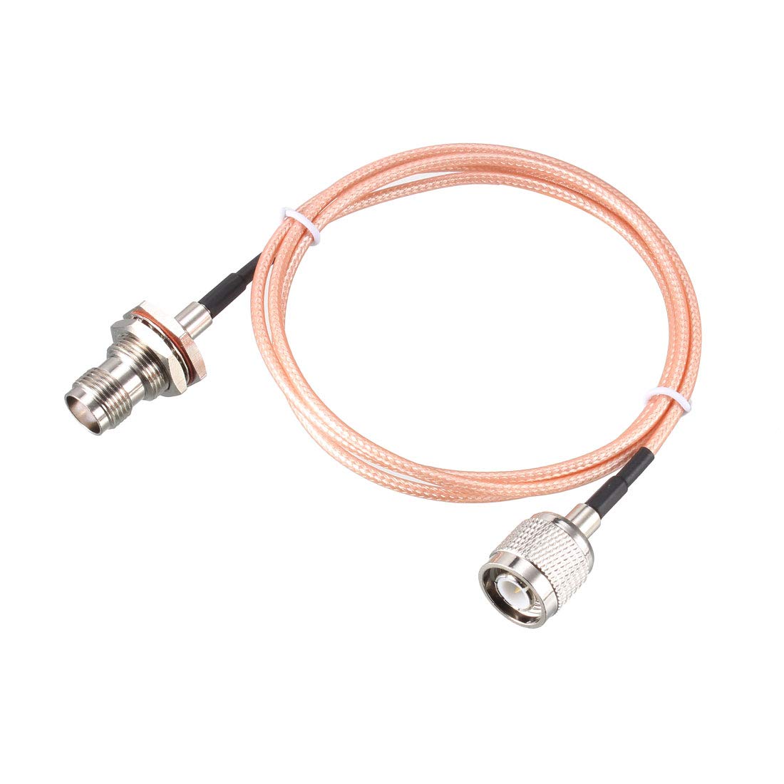 sourcing map RG316 RF Coaxial Cable TNC Male to TNC Female Bulkhead Pigtail Jumper Cable 3 Ft for Antenna Wireless LAN Devices