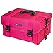 SHANY Soft Makeup Artist Rolling Trolley Cosmetic Case with Free Set of Mesh Bags, Summer Orchid