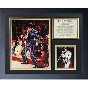 Legends Never Die Elvis Presley In Concert Framed Photo Collage, 11×14-Inch ,Black