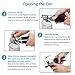 ACUTECATX Can Opener Manual Smooth Edge for Seniors With Arthritis - NO RUST Manual Can Opener Commercial Grade Stainless Steel Heavy Duty with Good Grips, Black