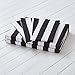 Moliy Lightweight 3pc Duvet Cover Set with 2 Pillow Shams,Microfiber,with Zipper Closure&Corner Ties,Reversible,Classic Stripe Design,Black/White Color,Hypoallergenic,Soft and Extremely Durable(Queen)