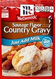 McCormick Sausage Country Gravy Mix (Pack of 4) 2.64 oz Packets